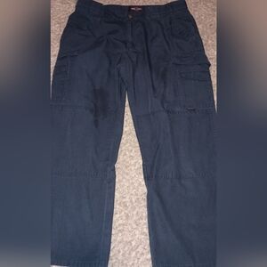 Women's Tru Spec Tactical Pants‎ Size 12 Color Blue Cargo Enforced Belts Pockets
